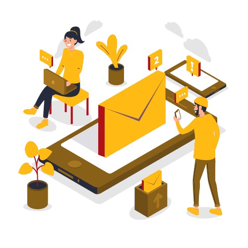 Email, SMS & WhatsApp